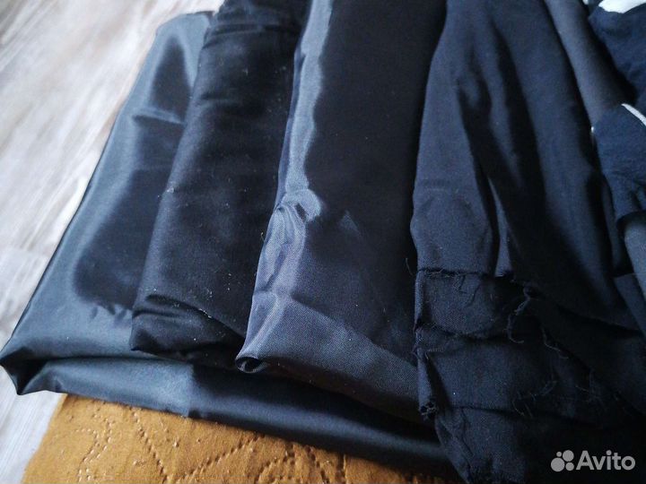 Отрез ткани крепдешин СССР хлопок