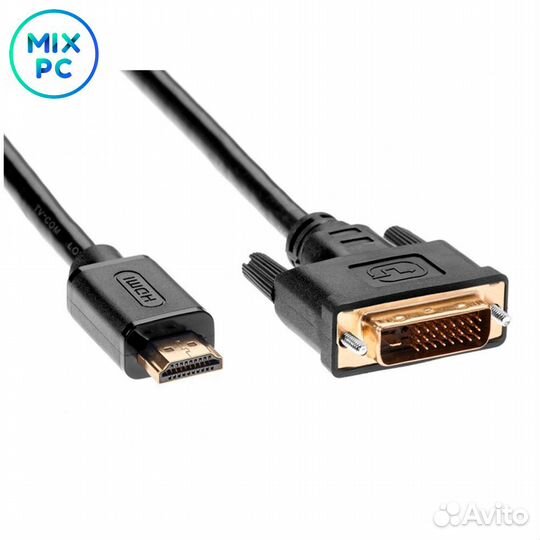 Кабель hdmi to DVI-D (19M -25M) 2м, TV-COM LCG135E