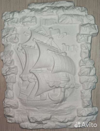 Гипсовое панно Корабль