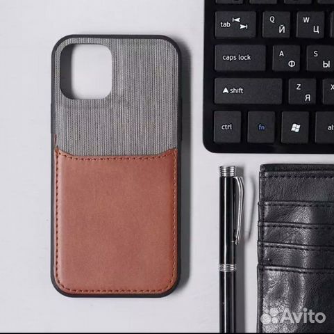 Чехол на iPhone 12 12 pro с отсеком для карты