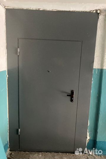 Дверь двухстворчатая металлическая