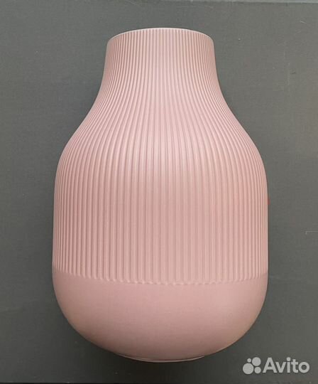 Ваза IKEA Gradvis розовая керамика