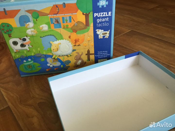 Джеко Djeco Тактильный пазл-гигант Ферма