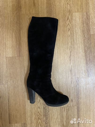 Сапоги женские зимние замша 38