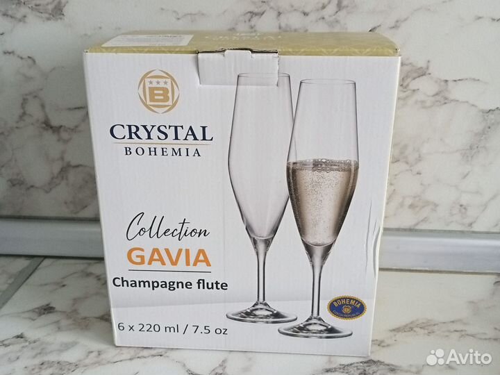 Фужеры для шампанского Богемия