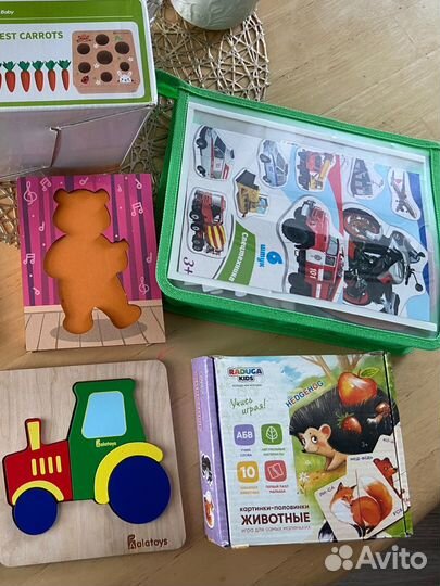 Развивающие игрушки пакетом Монтессори