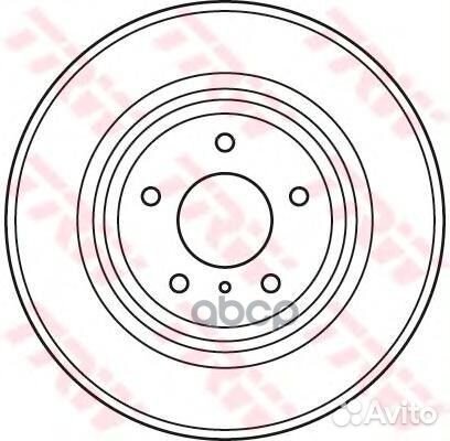 Диск тормозной передний DF4983S TRW