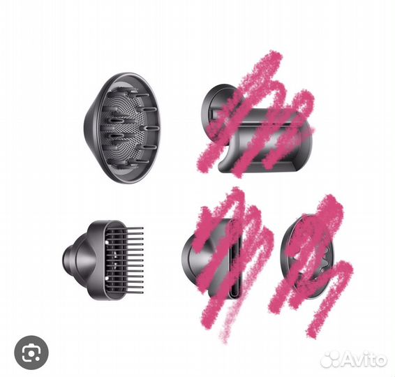 Насадки для фена dyson диффузор, гребень