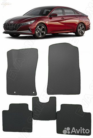 Hyundai Elantra VII седан 2021 - н.в. коврики EVA