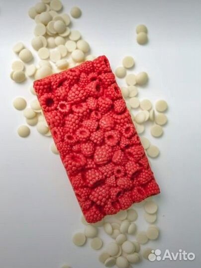 Шоколадная плитка малинка