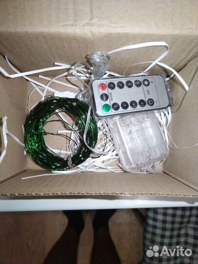 Гирлянда роса на батарейках + USB, 20 м, 200 ламп