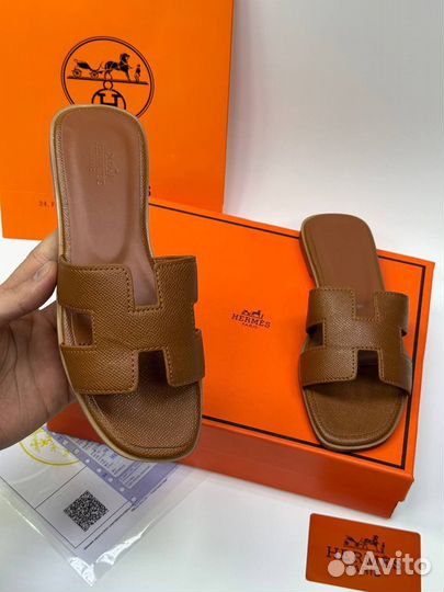 Шлёпанцы hermes женские