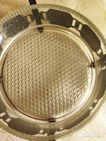 Конфетница СССР, сахарница, ситечко, щипцы