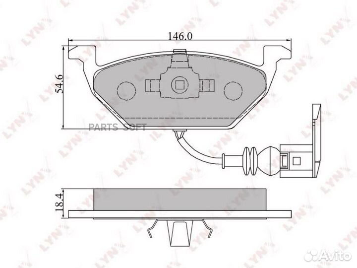 Lynxauto BD1202 BD-1202 колодки дисковые передние\