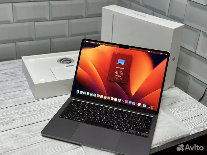 Новый macbook air m2 16/256 1 цикл зу