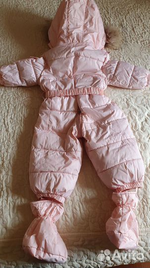 Зимний комбинезон для девочки 74 80 Moncler