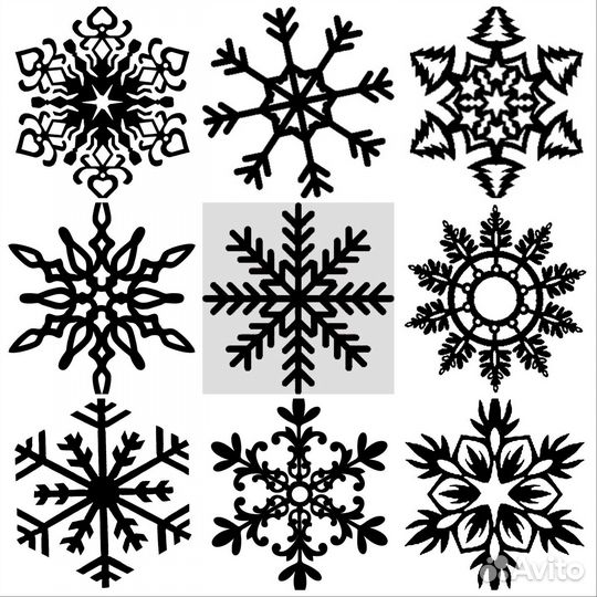 Снежинки из пластика (многоразовые)