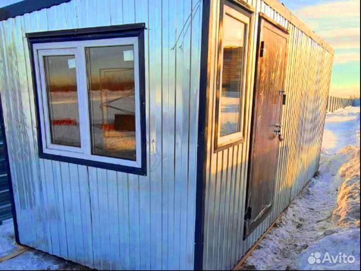 Строительный вагончик утепленный
