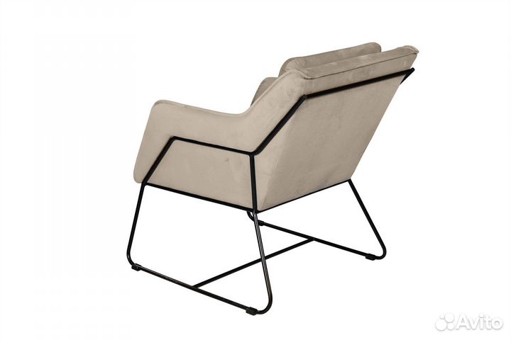 Кресло Alex, бархат пепельно-бежевый 25