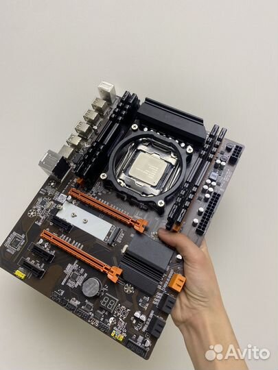 Материнская плата с процессором и памятью 2620v3