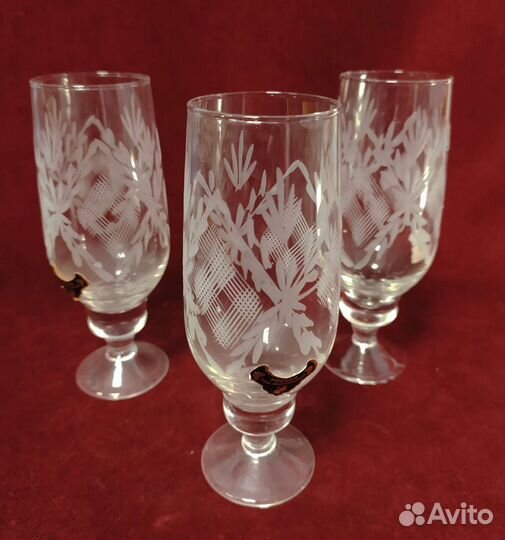 Рюмки стопки стаканы бокалы стекло СССР Ретро
