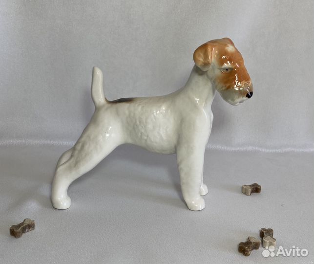 Статуэтка фарфор лфз - фокстерьер