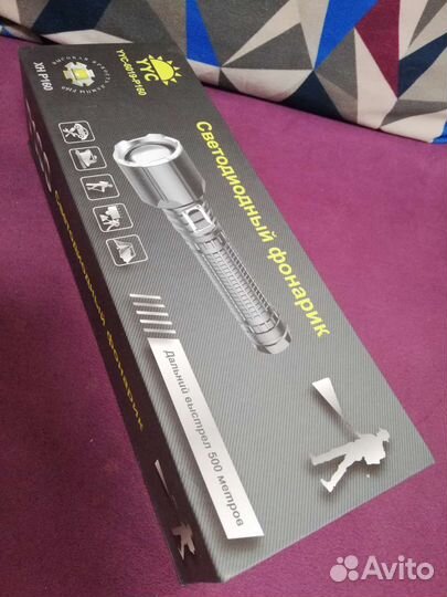 Фонарик светодиодный аккумуляторный