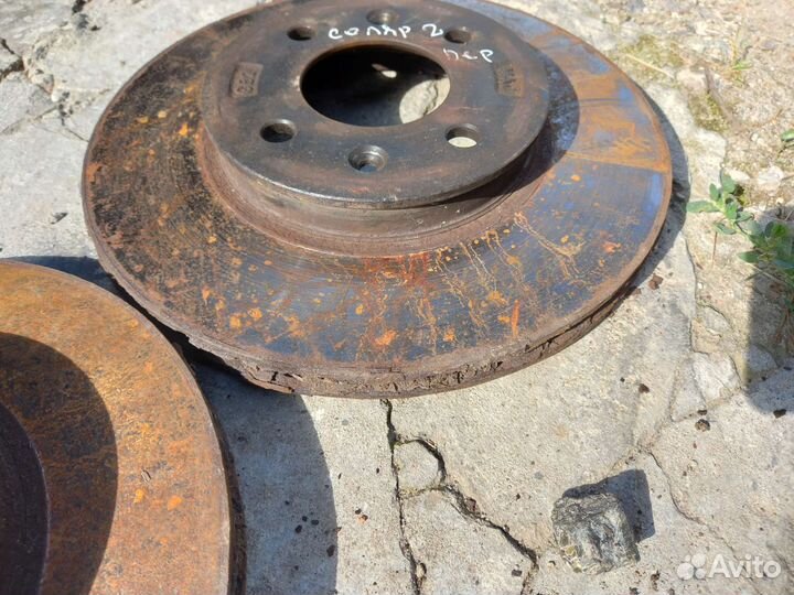 Hyundai solaris 2 диск тормозной