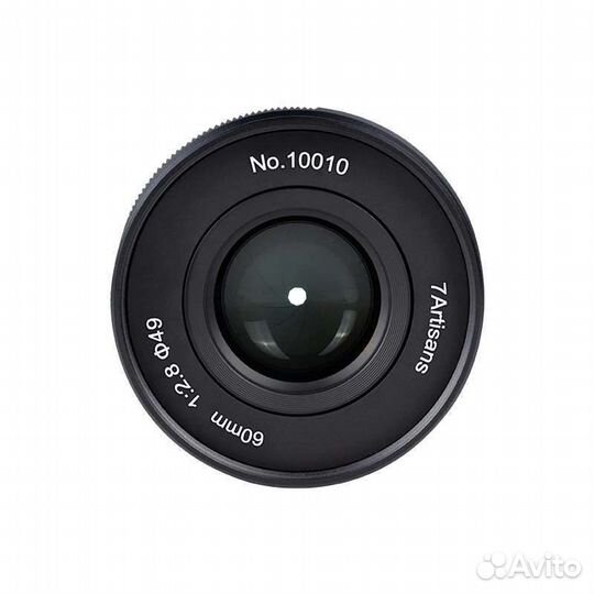 Объектив 7artisans 60mm F2.8 II Sony E, черный
