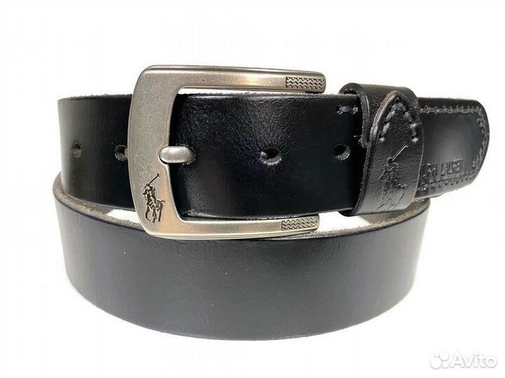 Ремень кожаный Polo Ralph Lauren 1530 black
