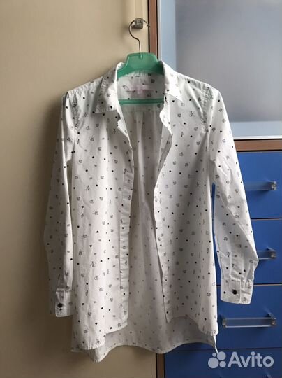 Рубашка школьная для девочки 158