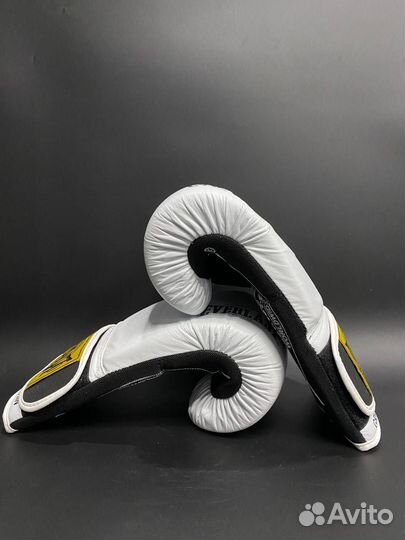 Боксерские перчатки everlast с сеткой, кожа White