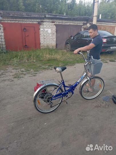 Велосипед с бензиновым мотором