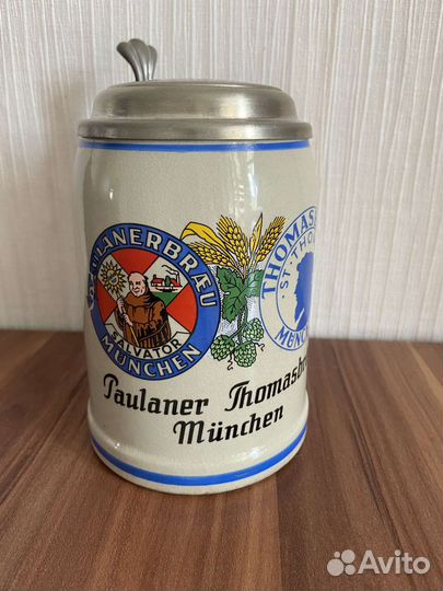 Кружка пивная Paulaner, Германия, коллекционная