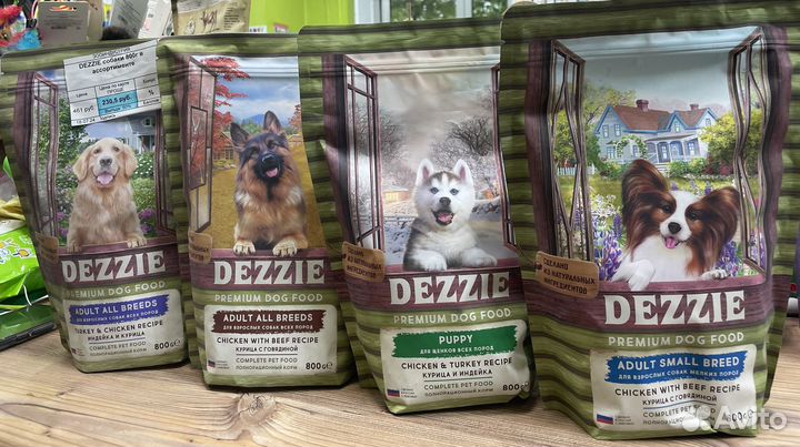 Корм dezzie премиум для кошек и собак