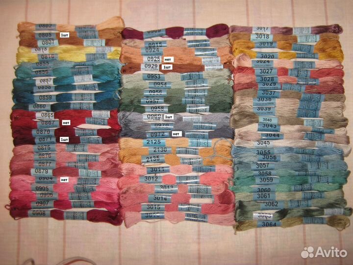 Нитки вышивальные Мулине Гамма