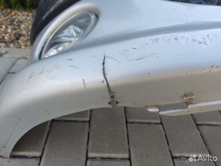 Бампер передний с птф Пежо 206