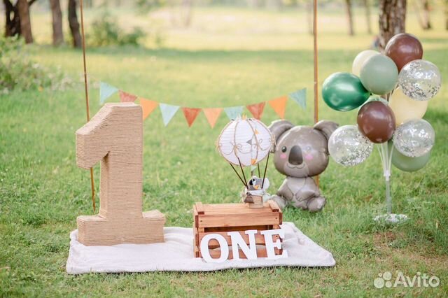 Цифра 1 на годик