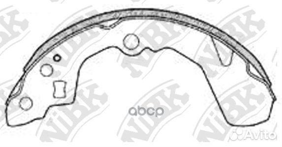 Колодки торм.бар.suzuki baleno 95-02/liana 1.3