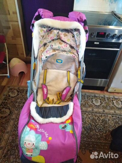 Детские санки коляска ника