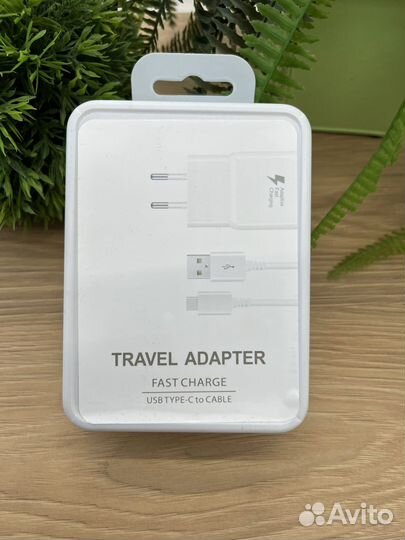 Сетевое зу адаптер + кабель type-c