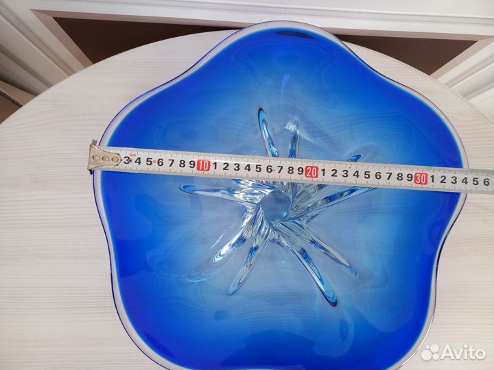 Ваза Чехословакия СССР цветное стекло