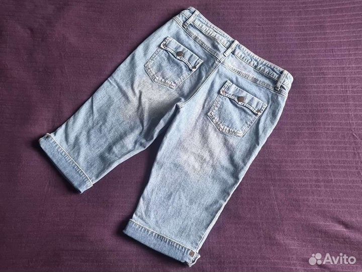Бриджи джинсовые шорты женские 46-48