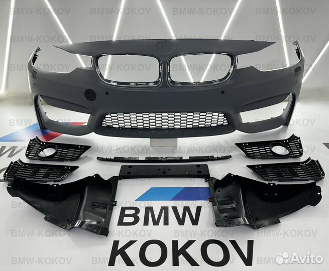 Передний бампер на BMW F30 в стиле М3