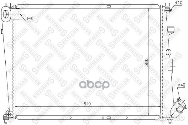 10-25651-SX радиатор системы охлаждения с AC М