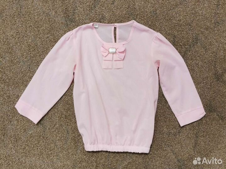 Блузки школьные пакетом р. 128-134