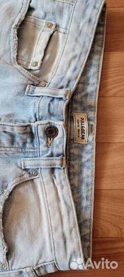 Джинсы светлые pull&bear