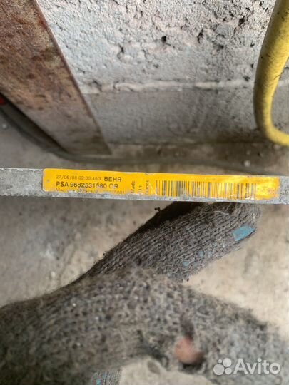 Peugeot 308 радиатор кондиционера