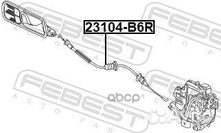 Трос внешн ручки замка двери VW passat (06-11)