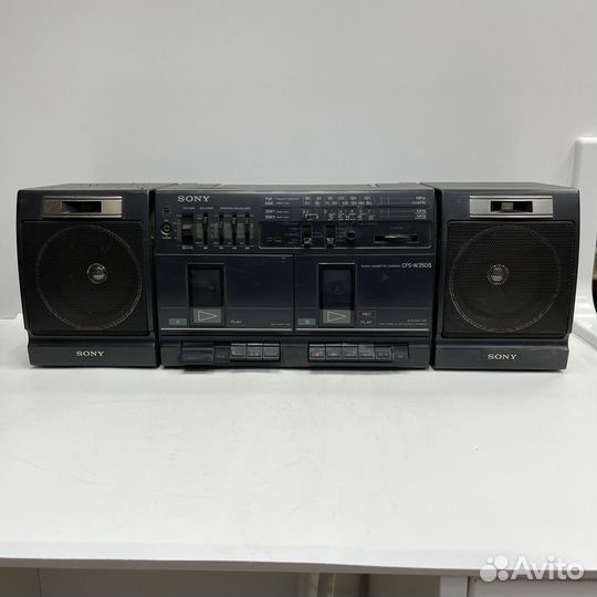 Двухкассетный магнитофон sony CFS-W350S магнитола